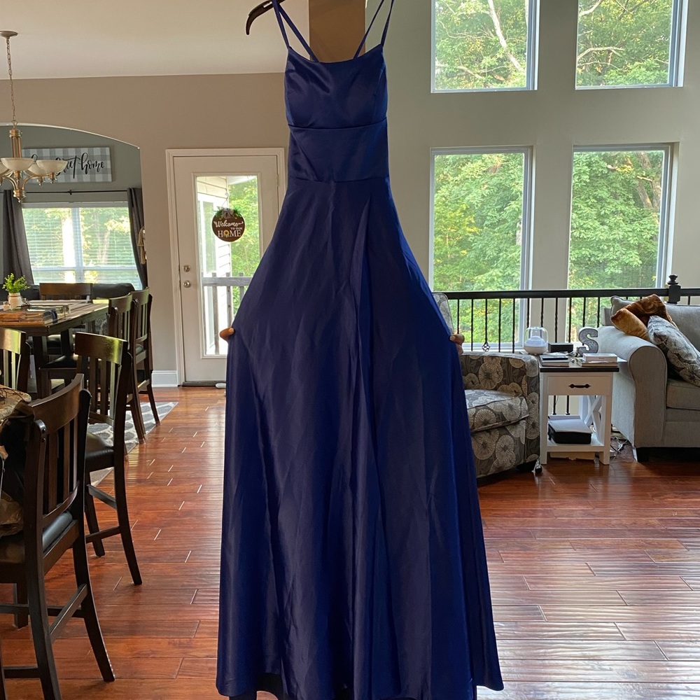 Long Blue Formal Dress
